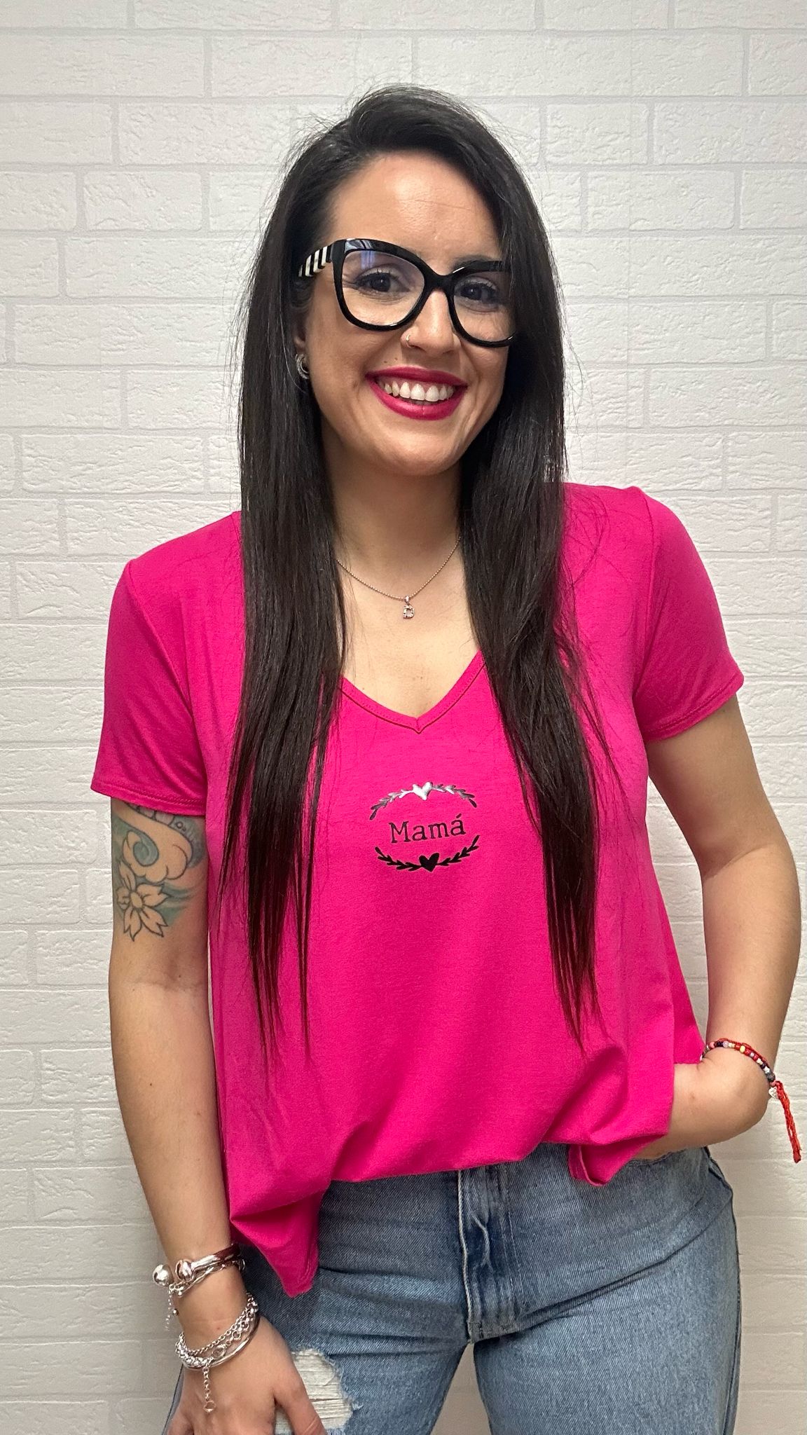 CAMISETA MAMÁ ROSA