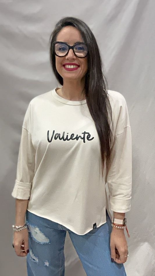 SUDADERA VALIENTE BEIGE S/M