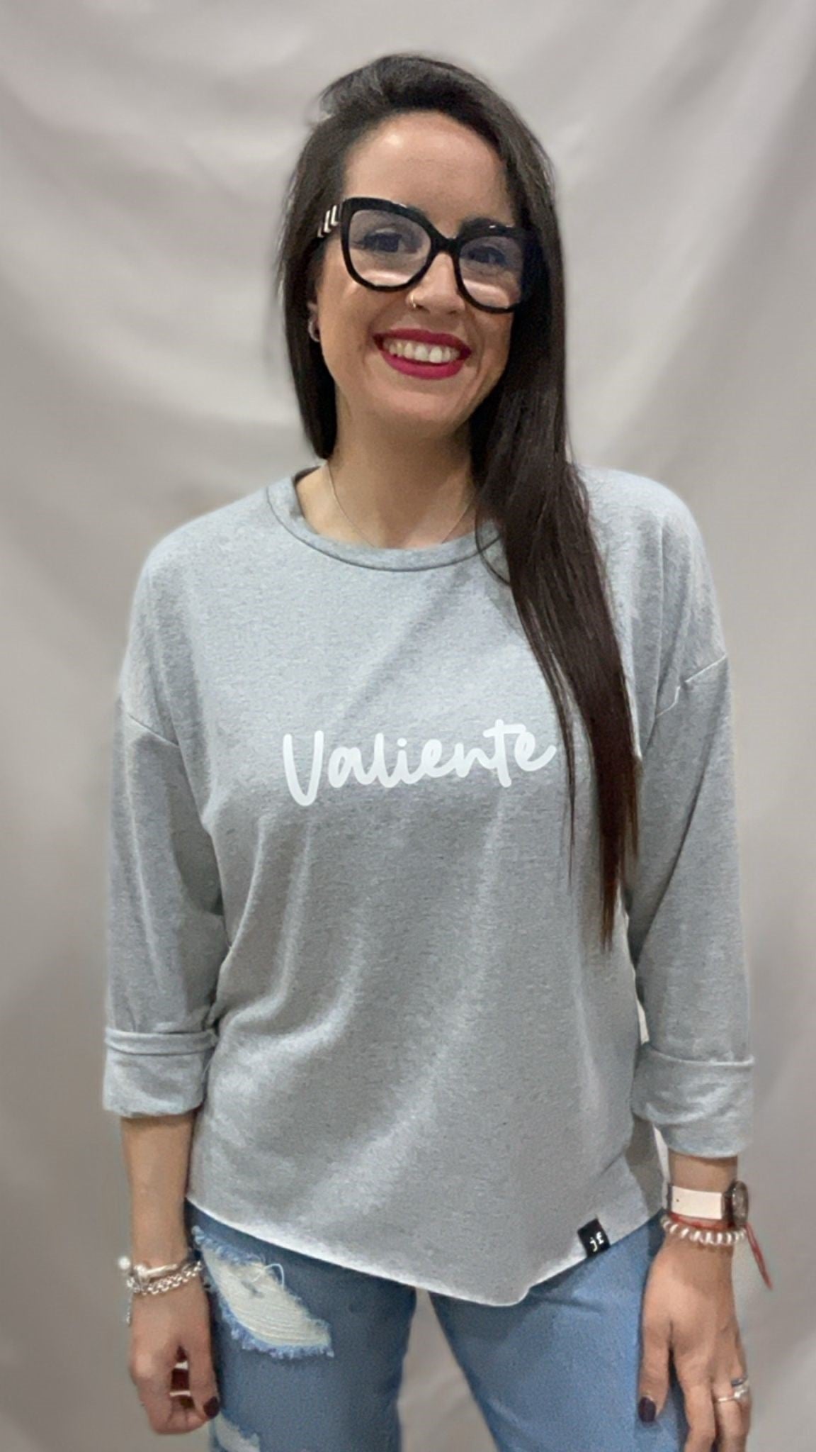 SUDADERA VALIENTE GRIS S/M