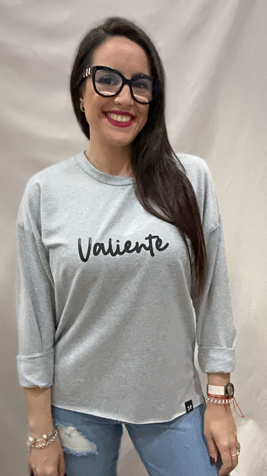 SUDADERA VALIENTE GRIS S/M