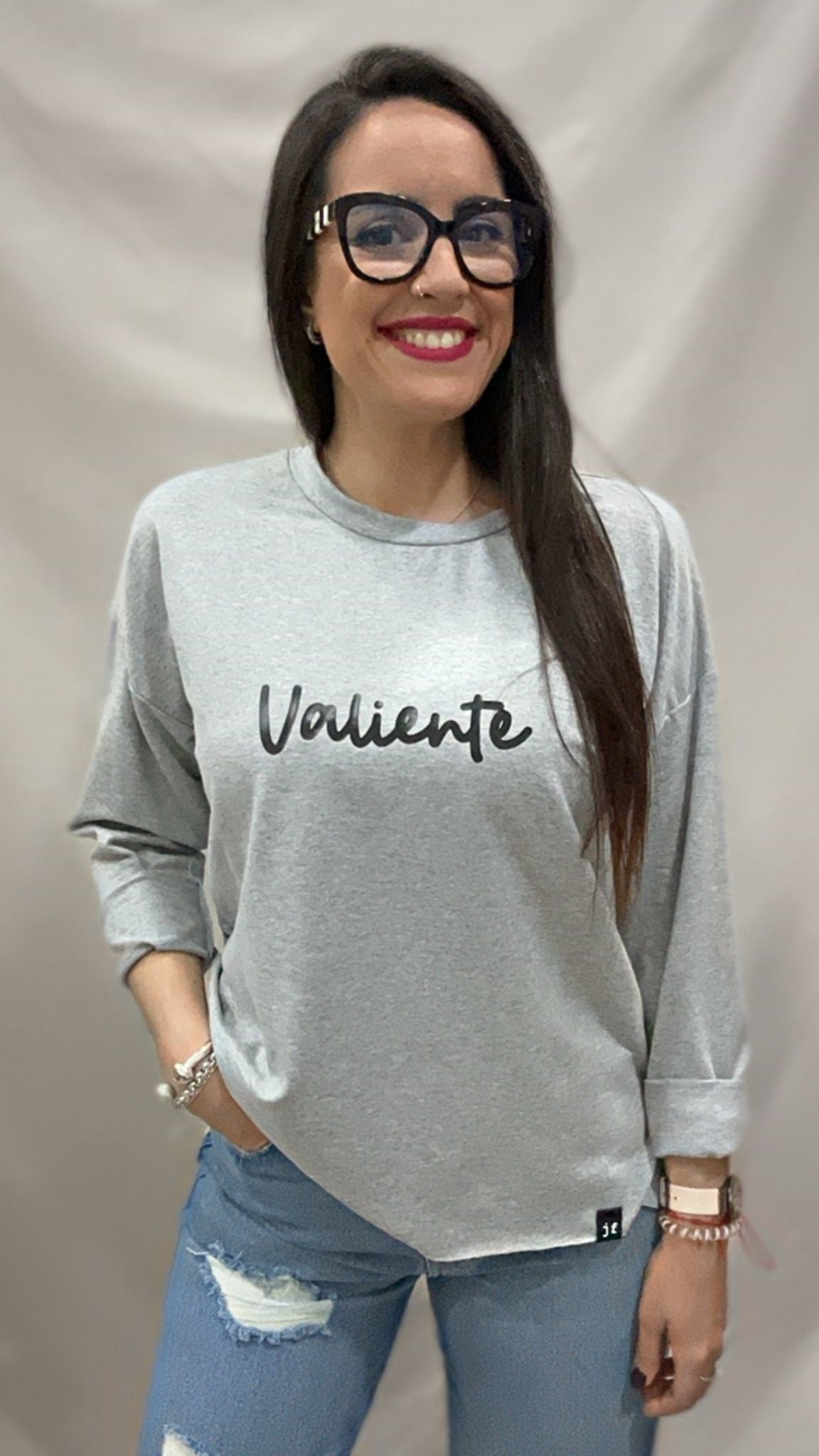 SUDADERA VALIENTE GRIS S/M