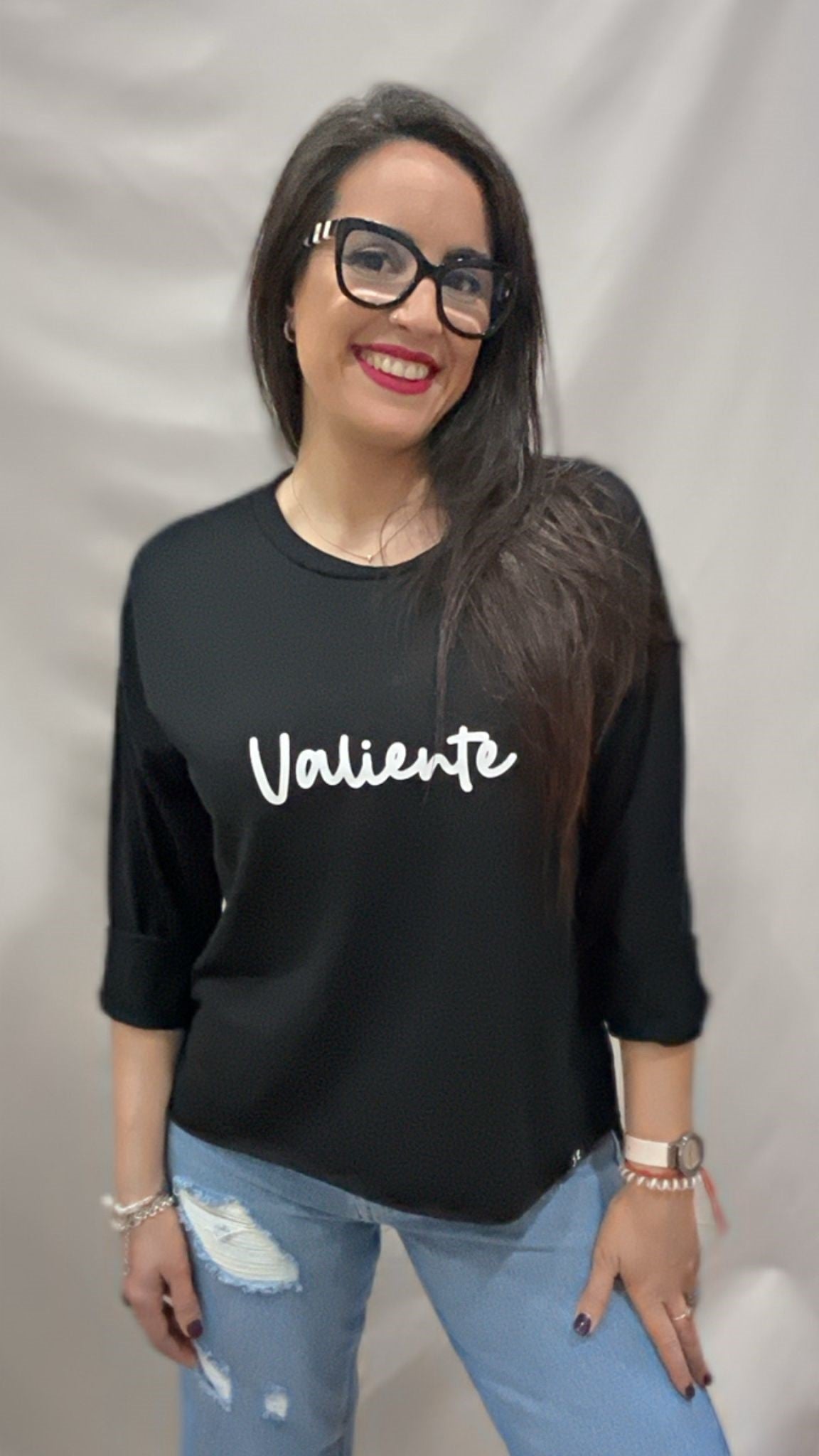 SUDADERA VALIENTE NEGRA S/M