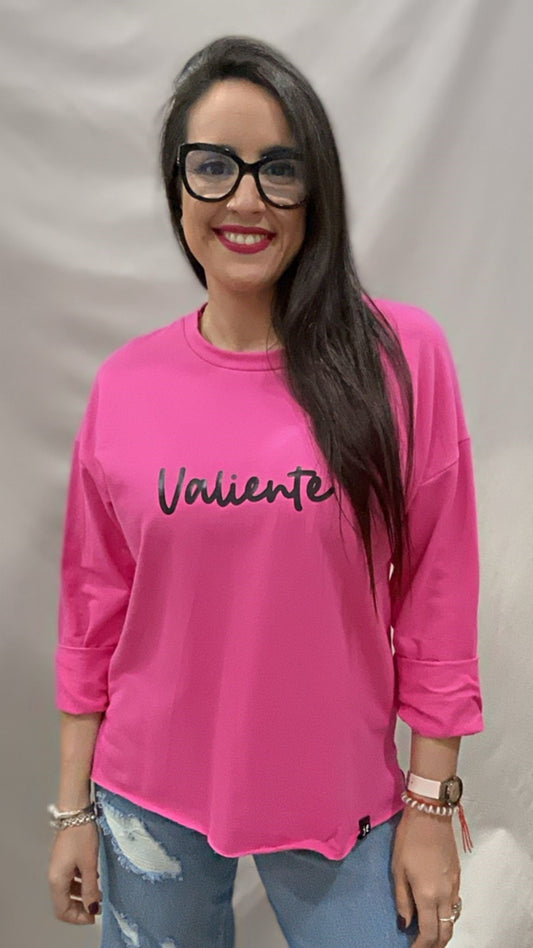 SUDADERA VALIENTE ROSA S/M