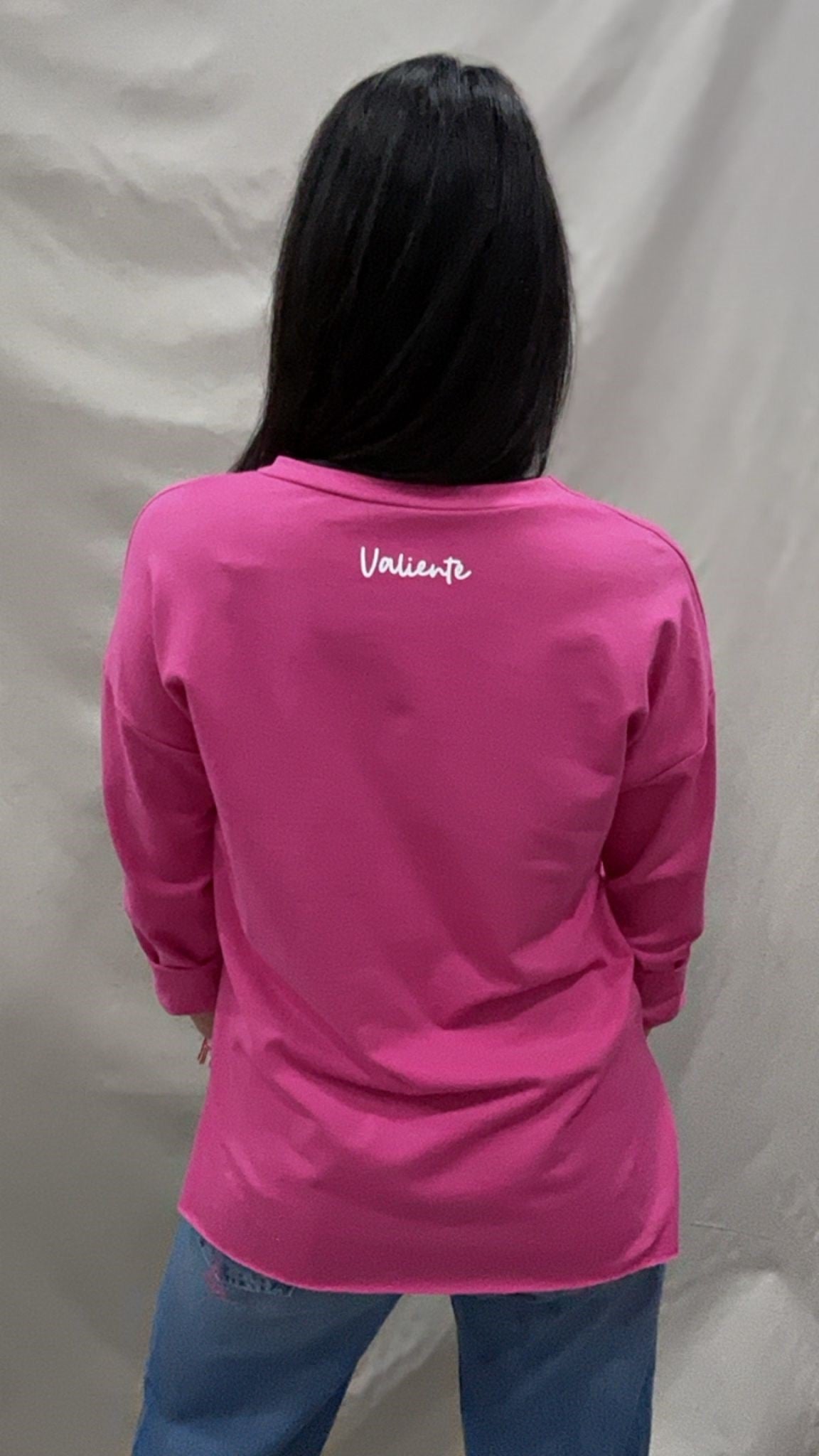 SUDADERA VALIENTE ROSA S/M