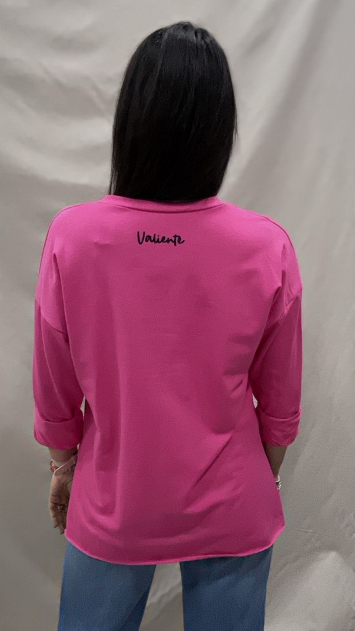 SUDADERA VALIENTE ROSA S/M